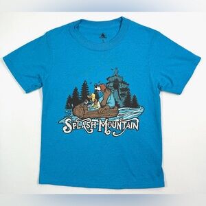 DISNEY Unisex Kids' Splash Mountain Theme Park Ride Graphic T-Shirt Size Small